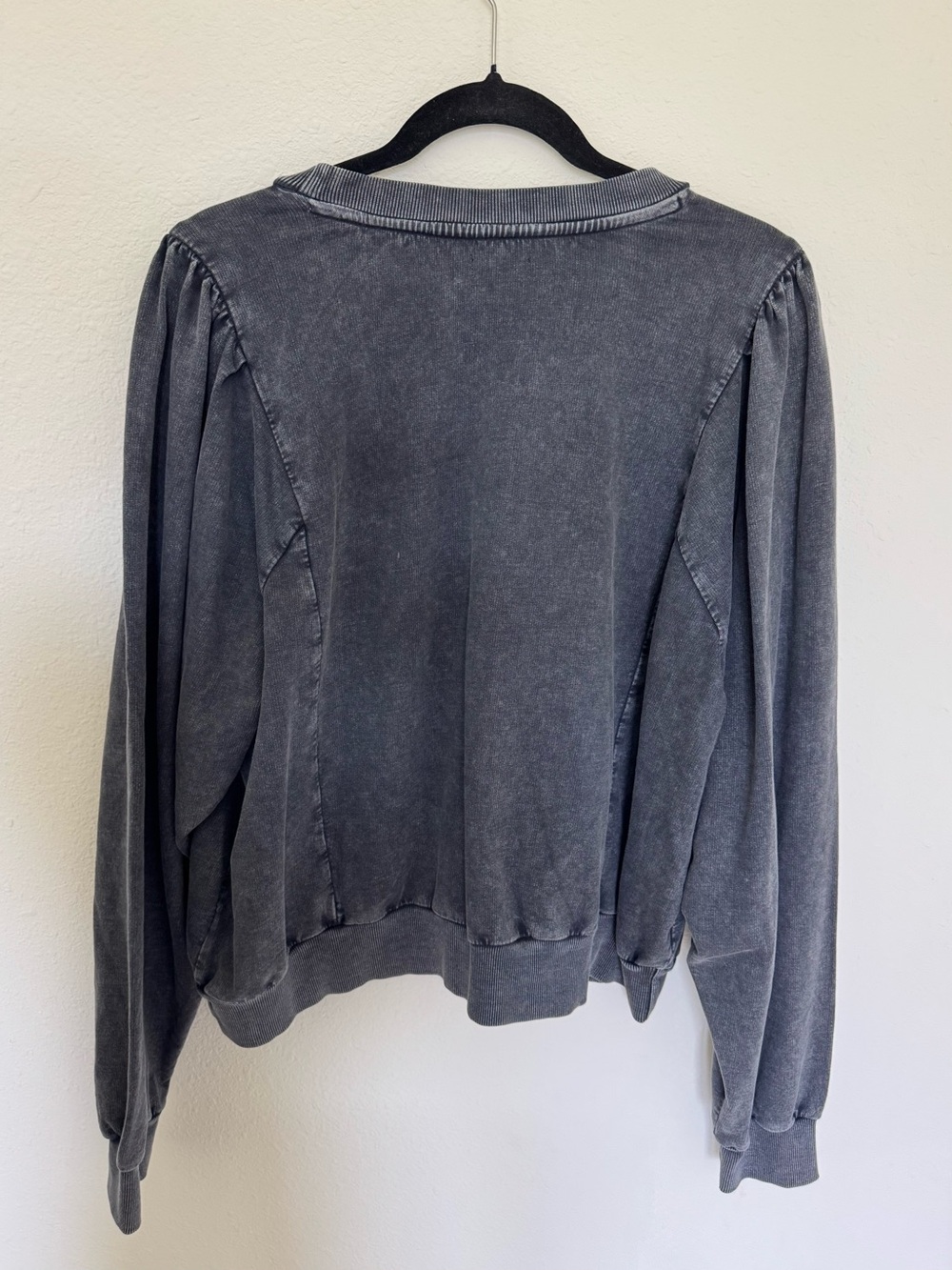 Pilcro Dark Grey Cable Knit Embellished Sweatshirt - Picture 5 of 5